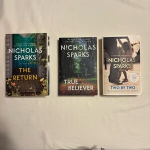 Nicholas Sparks Book Set - The Return, True Believer, Two by Two